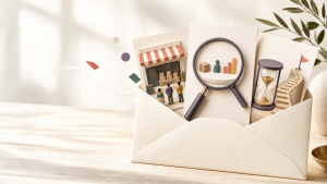Three Business Letters In An Envelope